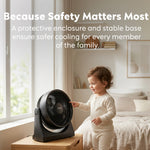 Air Pro 10'' Desk Fan Turbo Air Circulator 3 Speeds Quiet Airflow