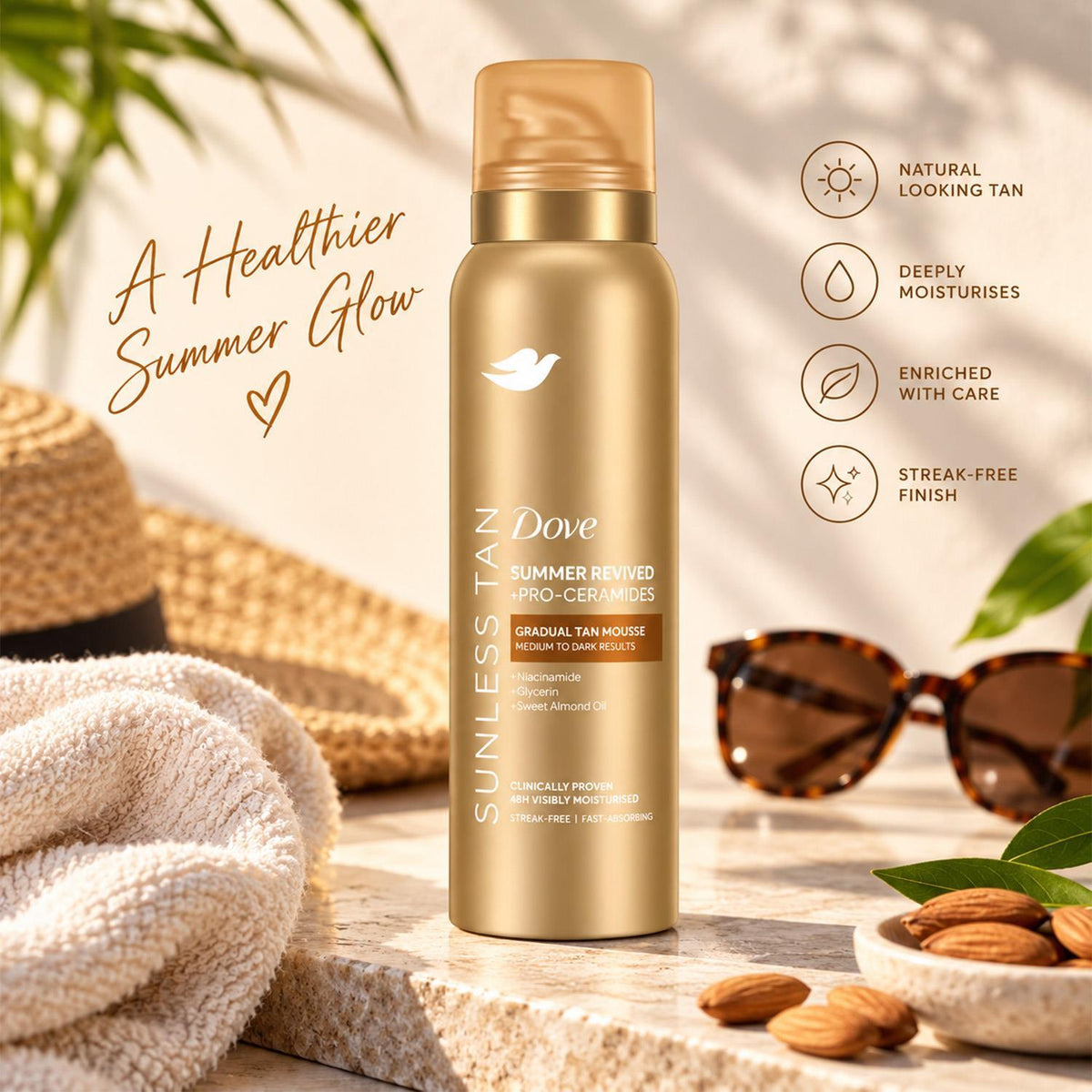 Dermaspa Self Tan Body Mousse Summer Revived Medium To Dark Skin | Set of 2