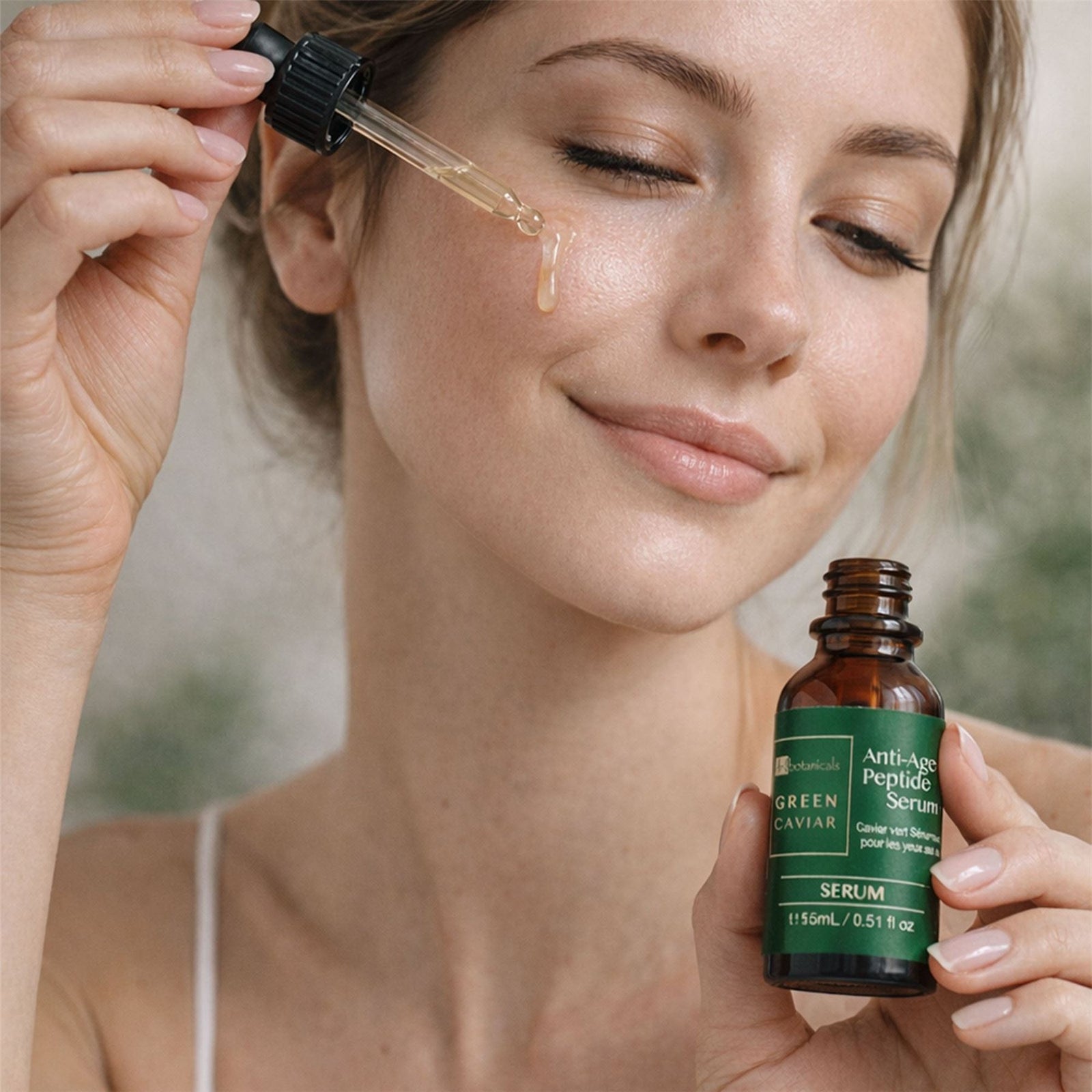 Green Caviar Anti-ageing Peptide Eye Serum 15ml For Anti-ageing And Hydration