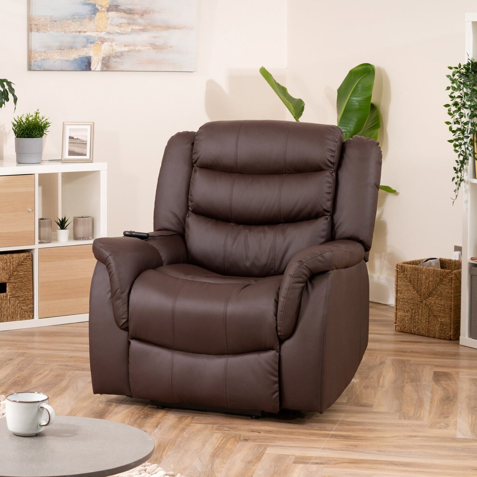 Almeira Electric Riser Recliner With Massage And Heat | Black