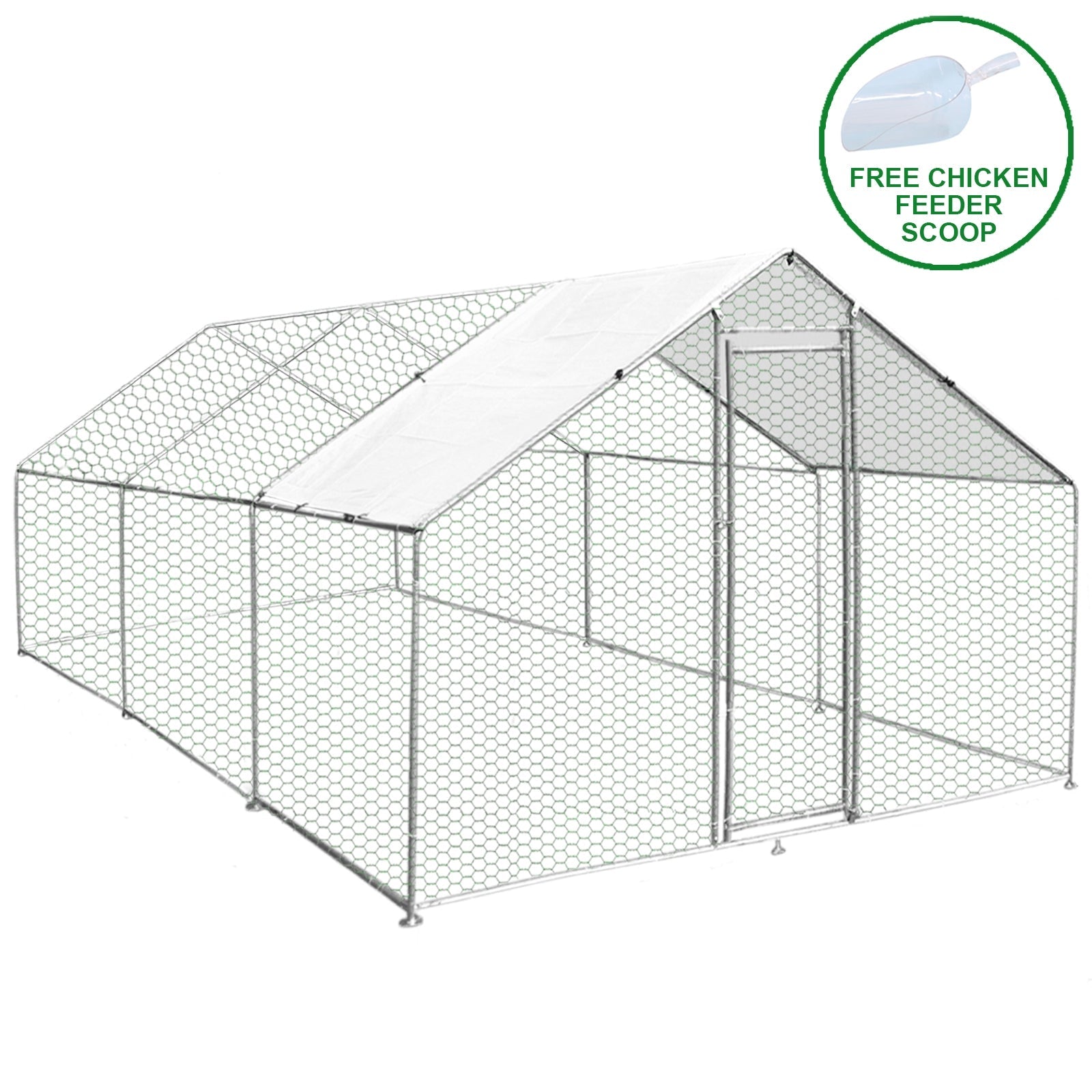 Chicken Run 4m X 6m X 2m | 4m x 6m x 2m | Green