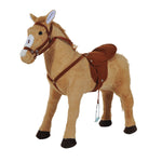 Children Standing Horse Plush Soft Ride On Toy Pony Kids Cuddly Game Play