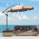2.7m Cantilever Parasol Banana W/ Crank Handle
