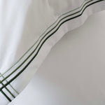 Mirabelle Cotton Embroidered Duvet Cover Set | King | Sage Green
