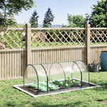 Green Tunnel Greenhouse 200x100x80cm | Silver