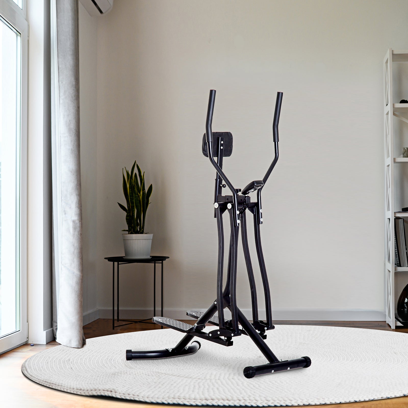 Cross Trainer Air Walker Glider Home Gym Fitness | Black