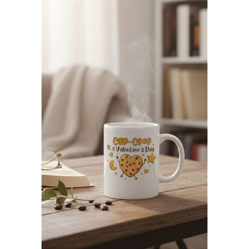 Dyzi It’s Valentine’s Day Chip-chop Printed Mug Valentine’s Day Gift
