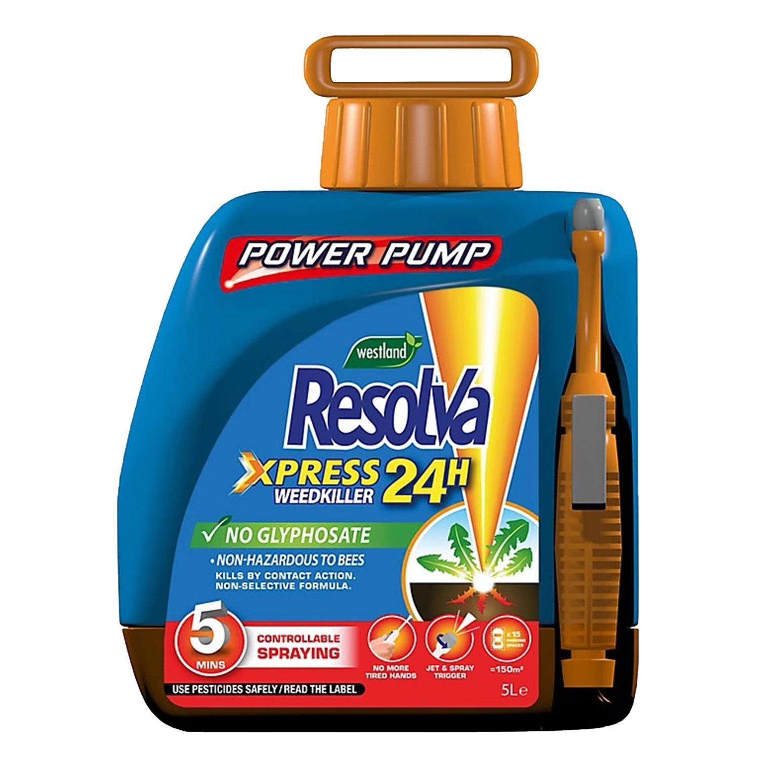 Xpress 24h Weedkiller Power Pump Safe For Bees Ready To Use 5l | Blue