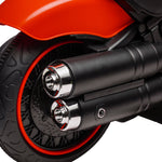 6v Electric Motorbike With Training Wheels, One-button Start | Red