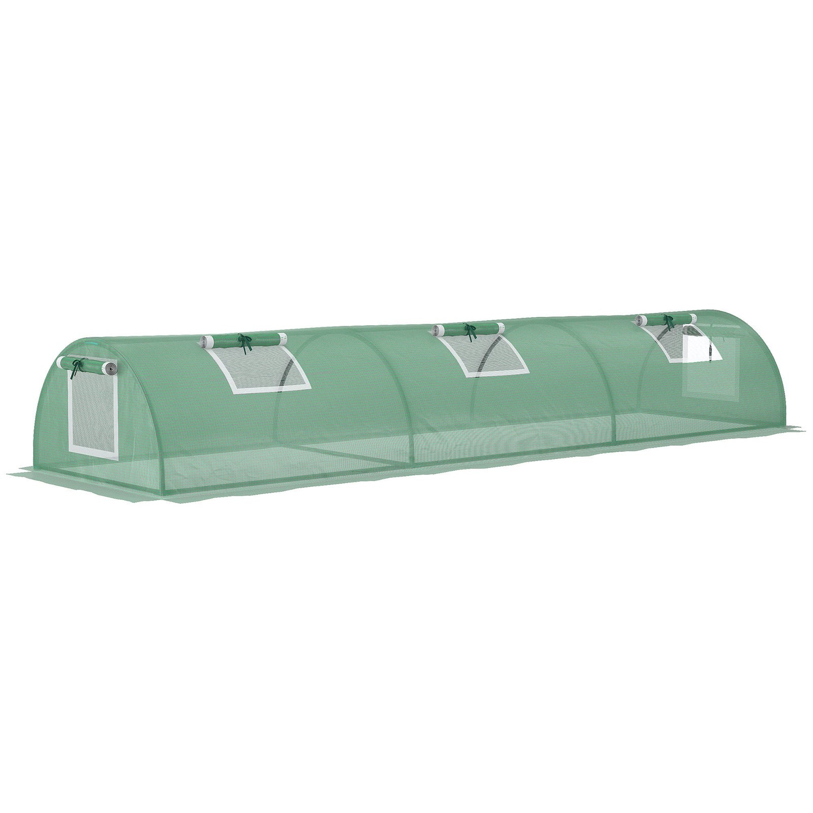 Pe Mini Greenhouse W/ 5 Mesh Windows