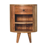Solid Wood Cortez Oak-ish Bedside