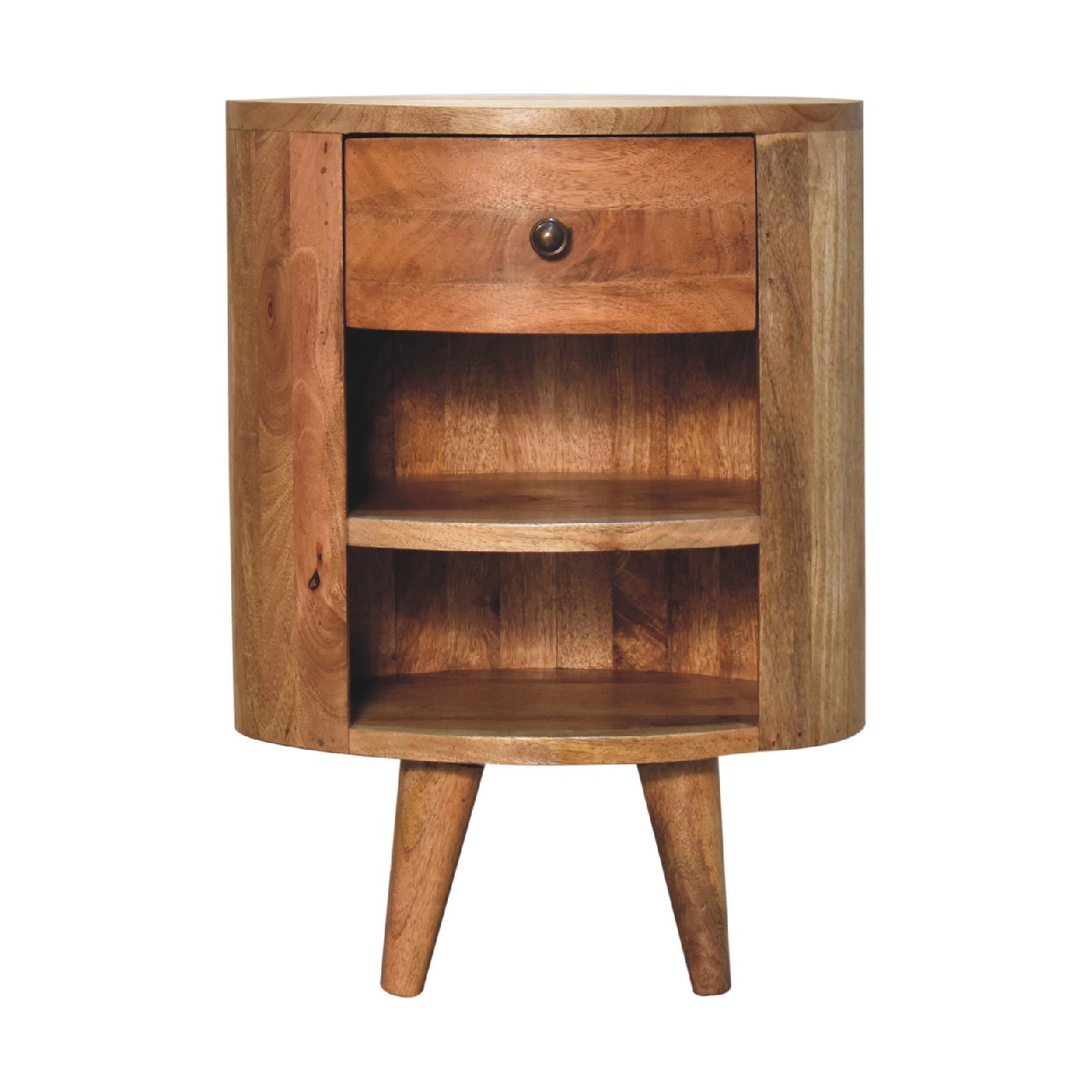 Solid Wood Cortez Oak-ish Bedside