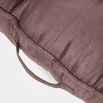 Faux Suede 2 Seater Booster Cushion | 50cm x 100cm | Chocolate