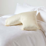 V Shaped Pillowcase Organic Cotton 400 Tc | V Shape | Cream
