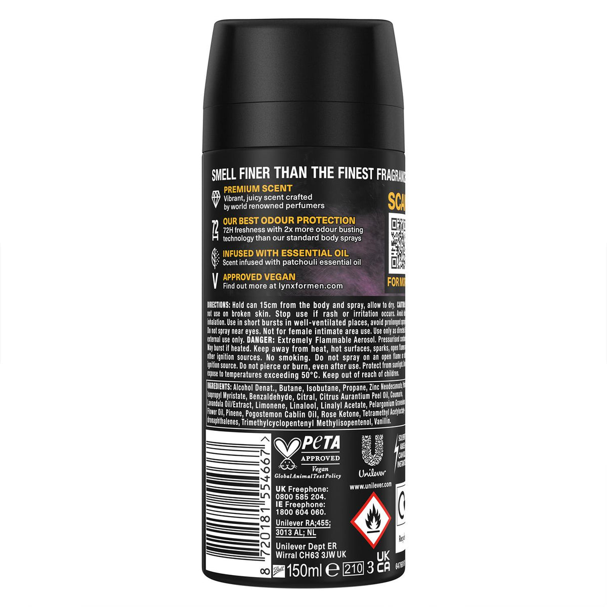 Epic Fresh Antiperspirant Aerosol Deodorant Spray 72h Protection 150ml | Set of 36