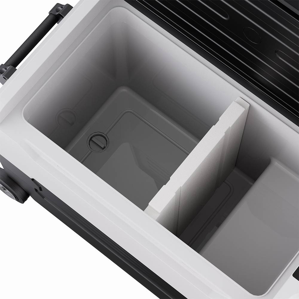 Large Capacity 40l/50l Dual-zone Car Fridge Freezer Compressor Powered, Ideal For Camping & Travel With 12/24v Dc Down To -20℃ | Small | Black & White