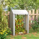 Portable Greenhouse W/ 4 Shelves & Vents 100x80x150cm