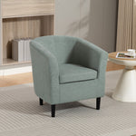 Beulah Fabric Accent Chair | Duck Egg Blue