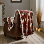 Mixed Kittens Soft Burgundy Throw – Warm Flannel & Sherpa Fleece, 140x180cm | 140cm x 180cm | Burgundy