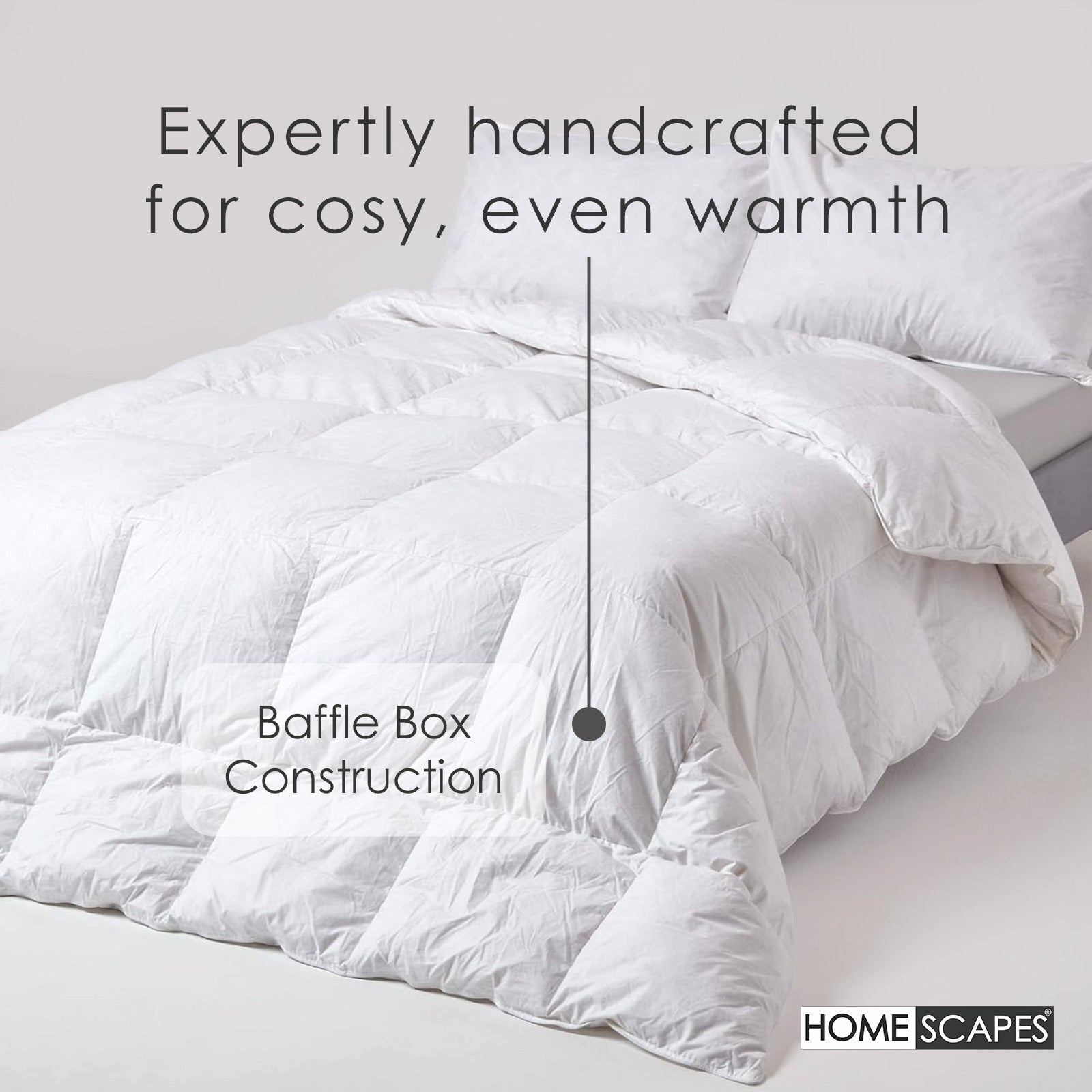 Duck Feather And Down 13.5 Tog Winter Duvet | Single | White