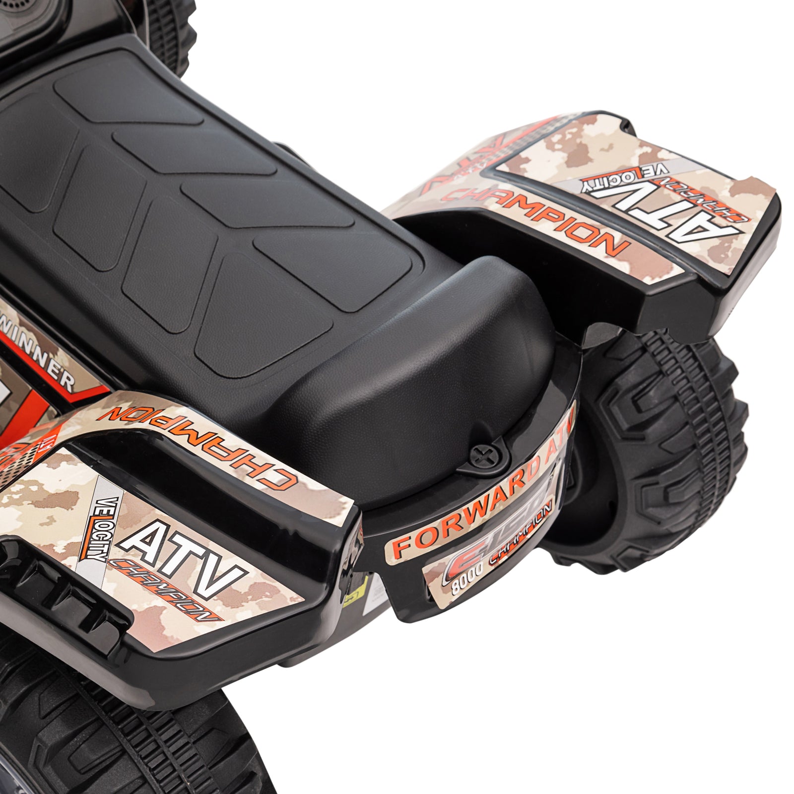 6v Kids Electric Ride On Car Toddler Quad Bike Atv For 18-36 Month | Black