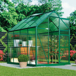 Traditional Metal Greenhouse | 6.2 x 8.3 x 6.6ft | Green