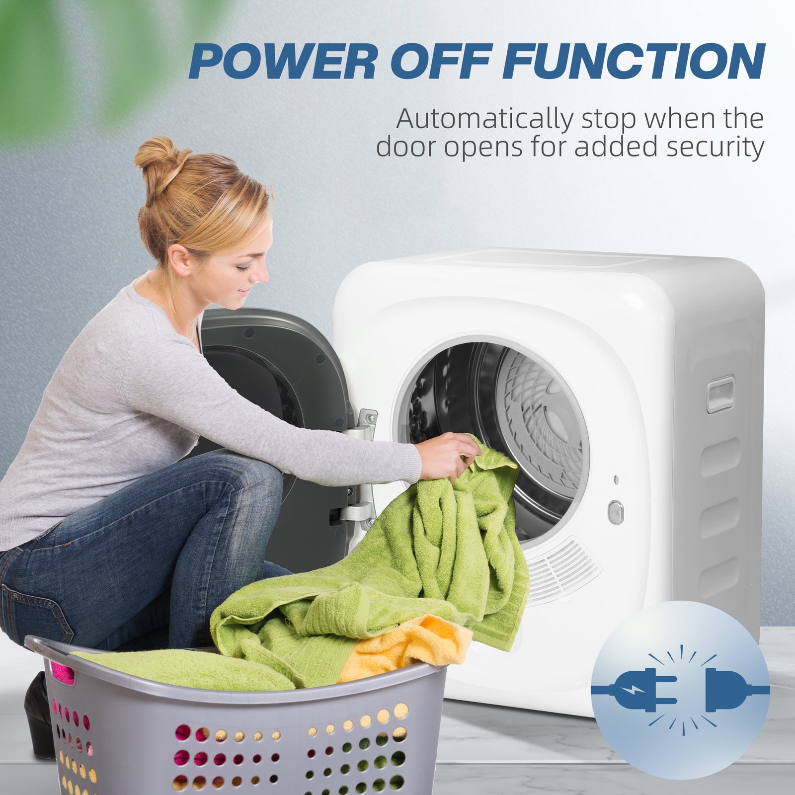 4kg 800w Vented Tumble Dryer With Disinfect, Deodorize