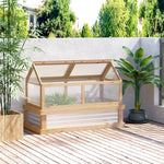 Raised Garden Bed Kit With Greenhouse Top Natural