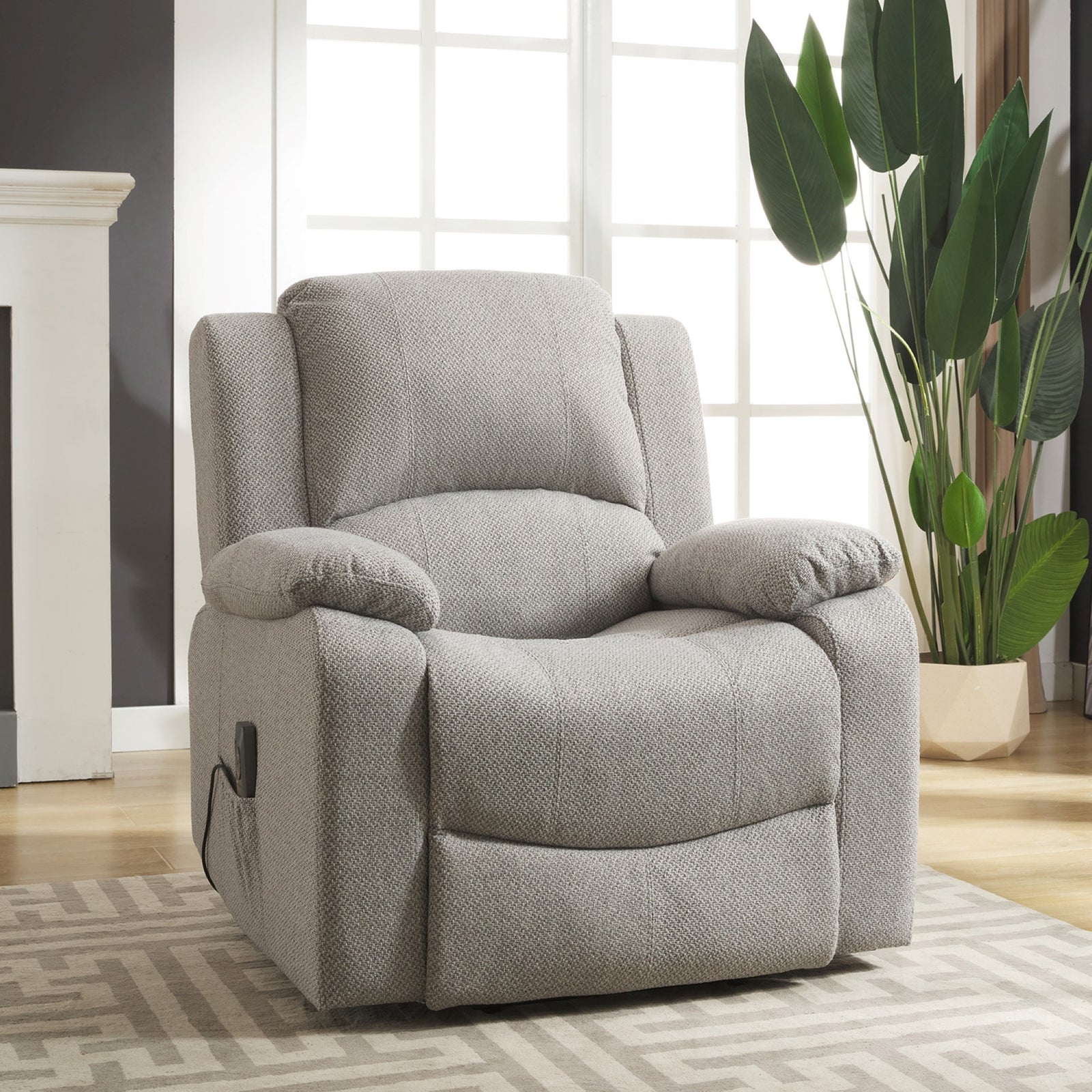 Marldon Electric Riser Recliner With Massage And Heat | Gray