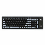 Silicon Wireless Bluetooth Keyboard - Black