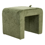 Modern Upholstered Footstool | Green