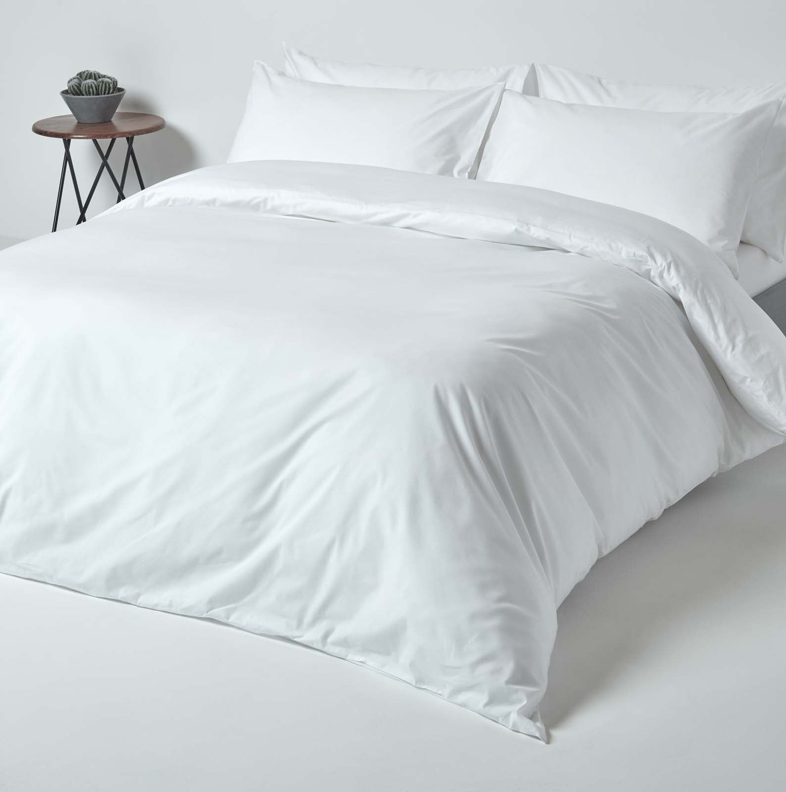 Egyptian Cotton Deep Fitted Sheet 200 Tc | King | White
