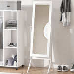 Freestanding Dressing Mirror 148x47cm Adjustable Angle | One Size | White