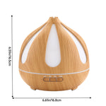 Breeins 500ml Onion-shaped Wood Grain Ultrasonic Essential Oil Diffuser