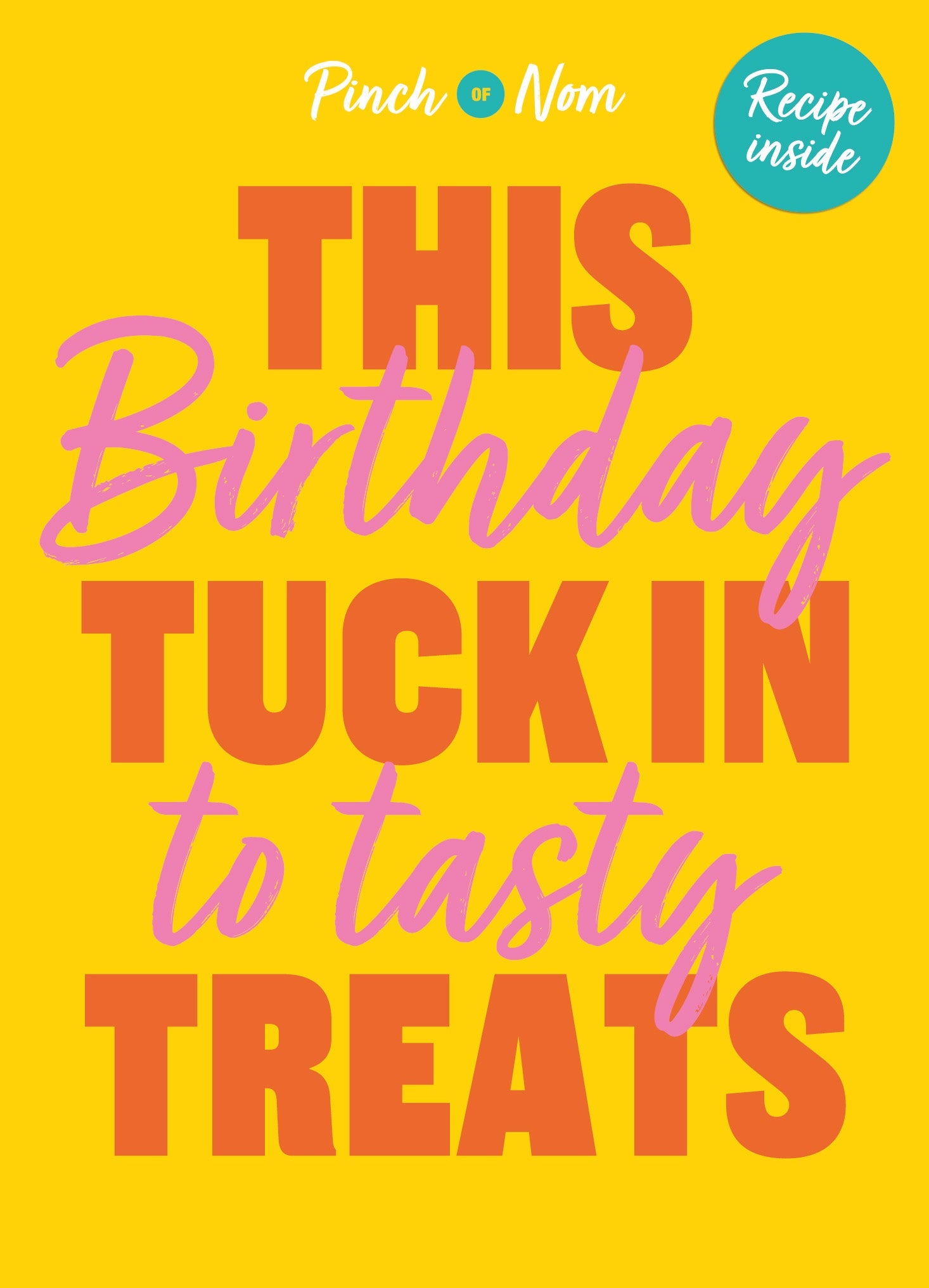 Birthday Card Featuring A Recipe For Chocolate Peanut Butter Bars Official Product