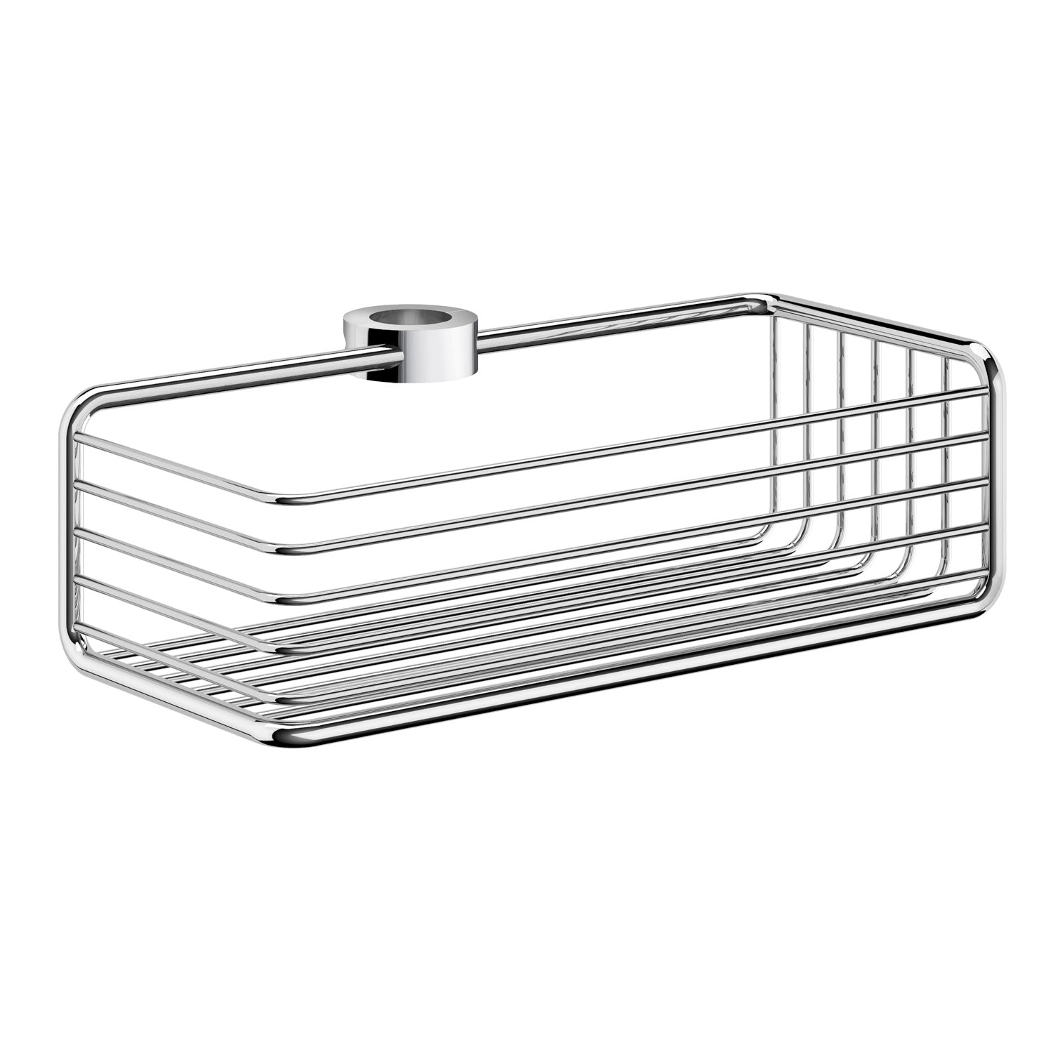 Polished Chrome Shower Basket Soap Caddy For Riser Rail | Polished Chrome