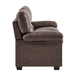 Bonded Faux Leather Sofa - 2 Seater | Dark Brown