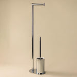 Paper Holder With Toilet Brush, Chrome, Architect S+ Collection