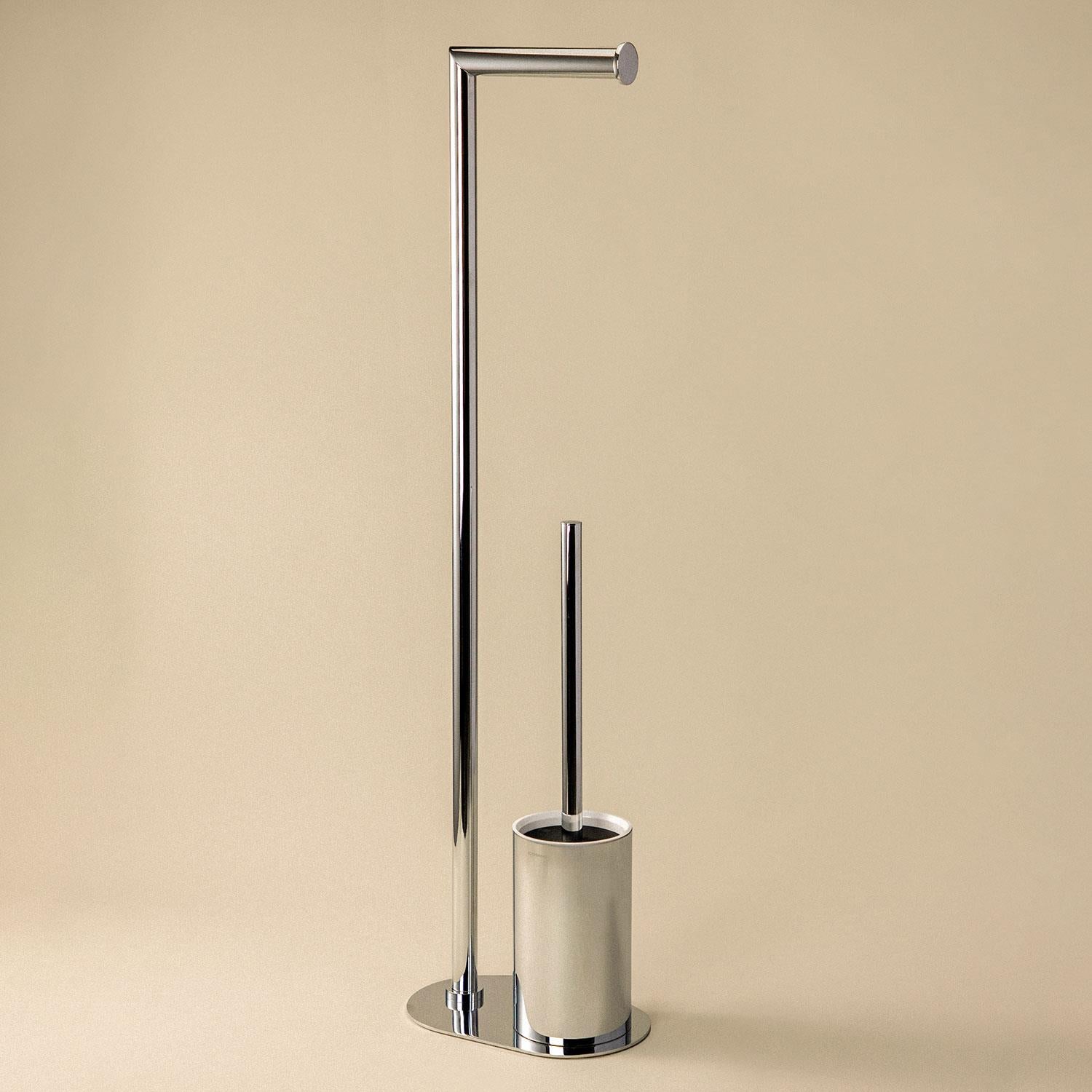 Paper Holder With Toilet Brush, Chrome, Architect S+ Collection