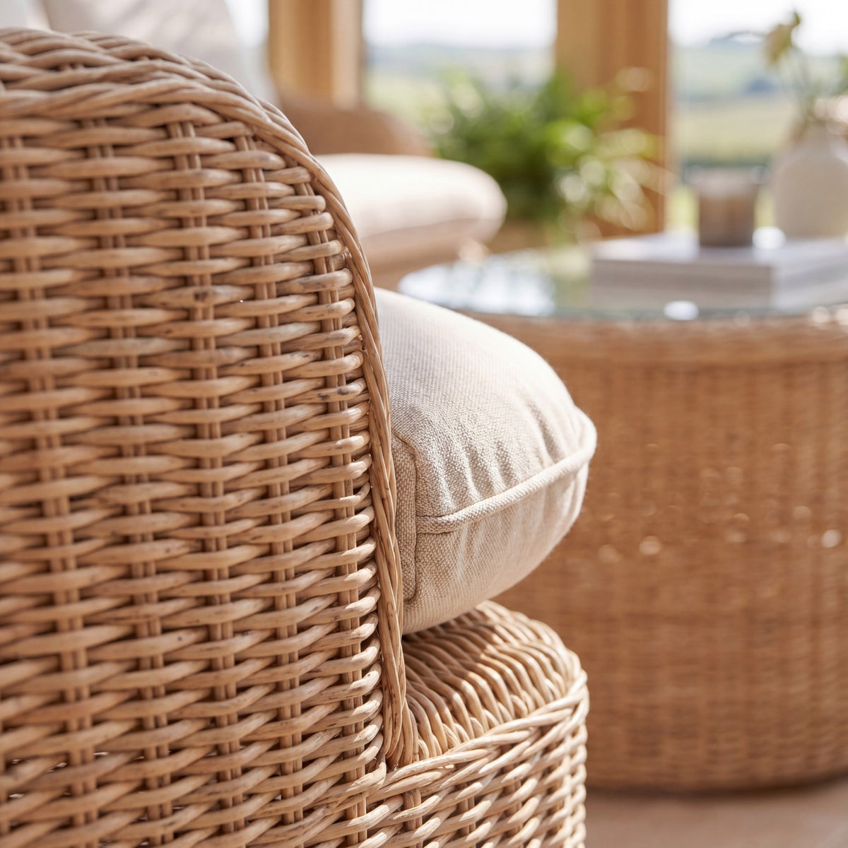 Bellora Outdoor or Conservatory Lounge Conversation Set | Cream