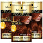 Oleo Intense 5-77 No Ammonia Permanent Oil Colour Copper Brown 3pack