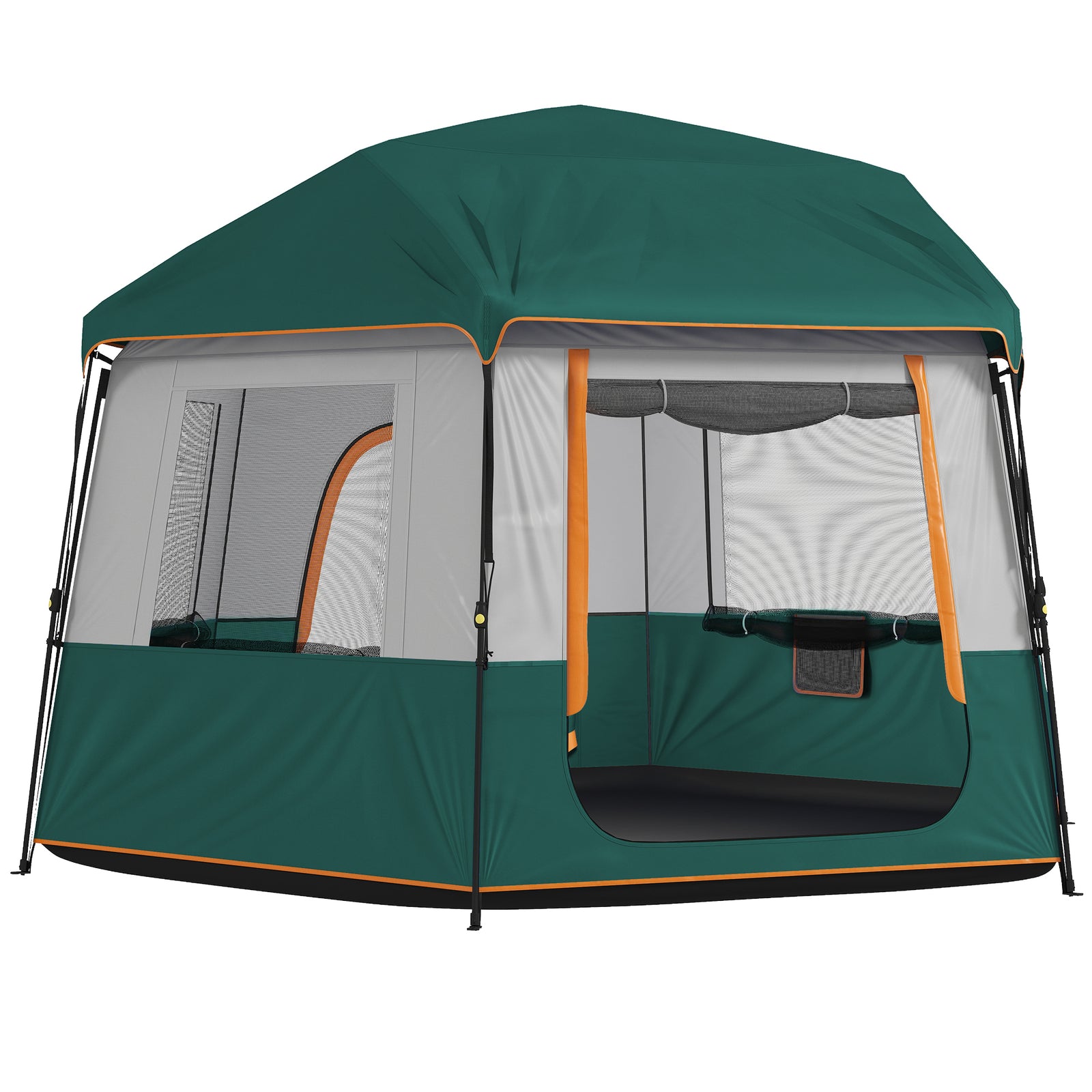 Camping Tent 3000mm Waterproof 4-6  Person | Green