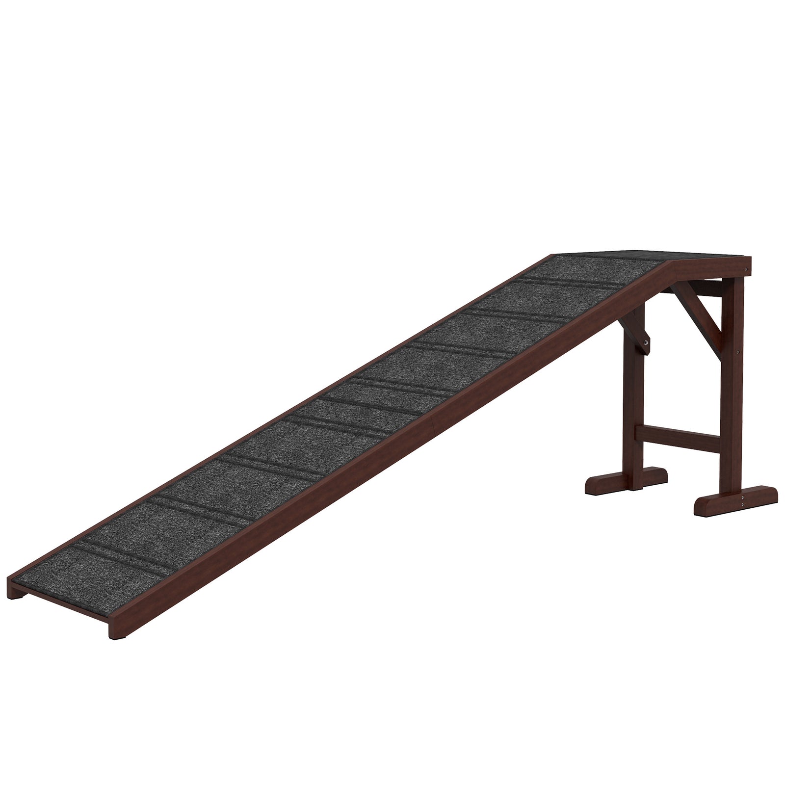 Pawhut Pet Ramp For Dogs Cats W/ Non-slip Carpet For Bed Sofa, 188x40.5x63.5cm