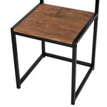 3pc Dining Bar Set, Modern Style, Metal Frame | Brown