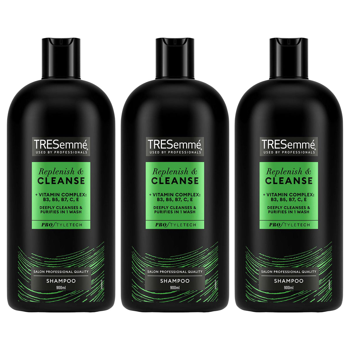 Cleanse & Replenish Remoisturising Shampoo, 900ml | Set of 3