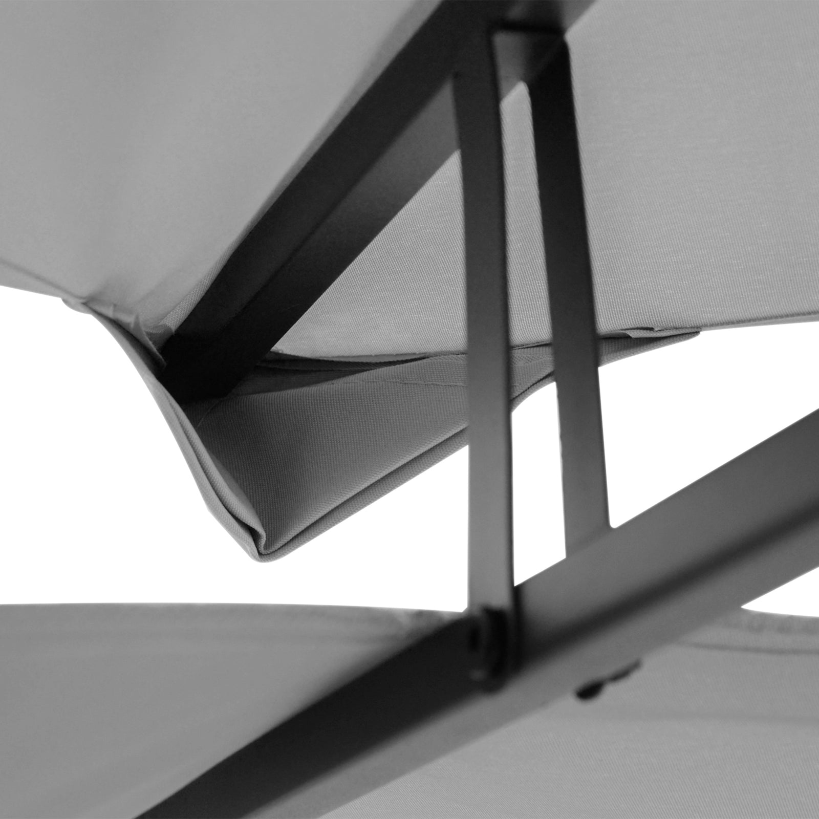 3x4m Gazebo Replacement Roof Canopy 2 Tier Top Uv Cover | Light Slate Gray