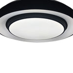 Naomi Stylish 38cm Black Led 24w(122w) Ceiling Lamp With Included Remote To Achieve Perfect Brightness And Temperature