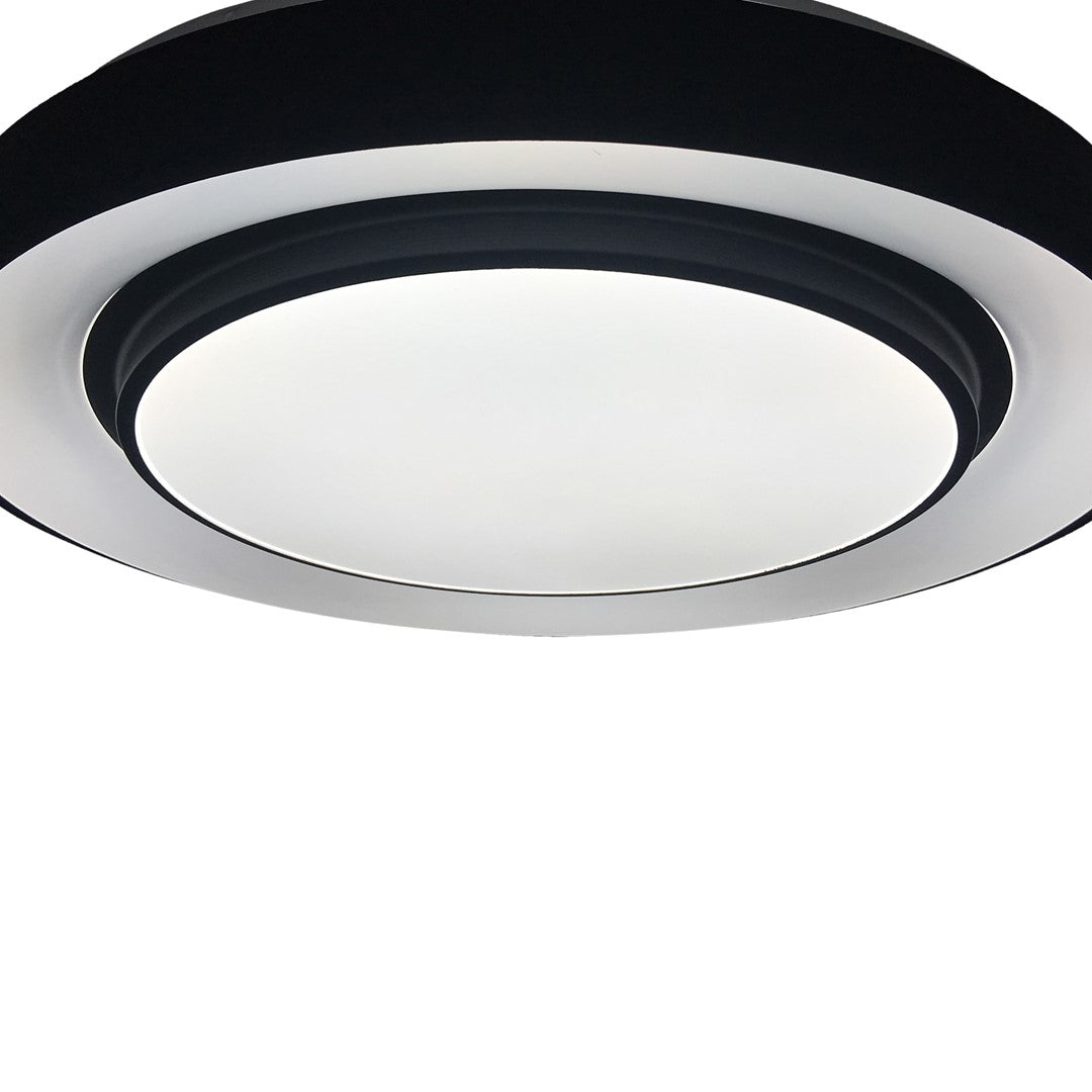 Naomi Stylish 38cm Black Led 24w(122w) Ceiling Lamp With Included Remote To Achieve Perfect Brightness And Temperature