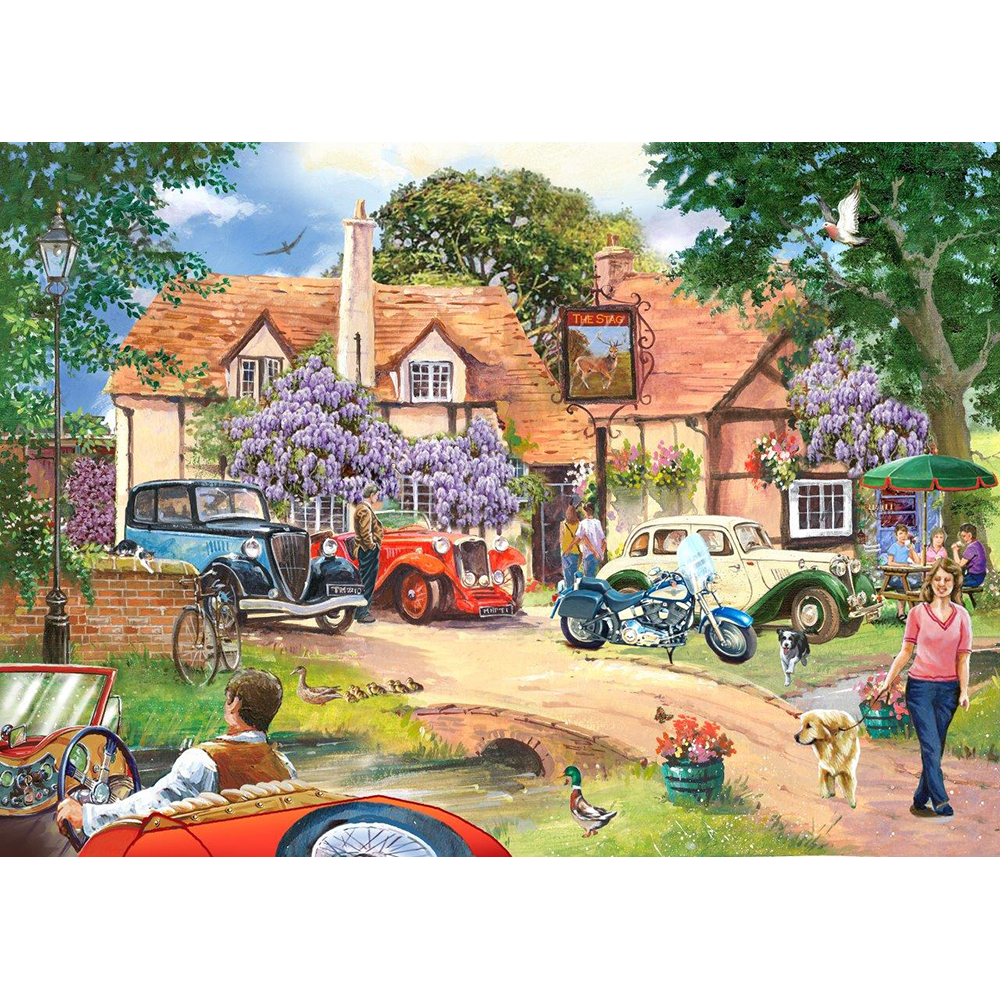 Pub Lunch - Big 250 Piece Jigsaw Puzzle For Adults & Kids, With Extra Large Pieces