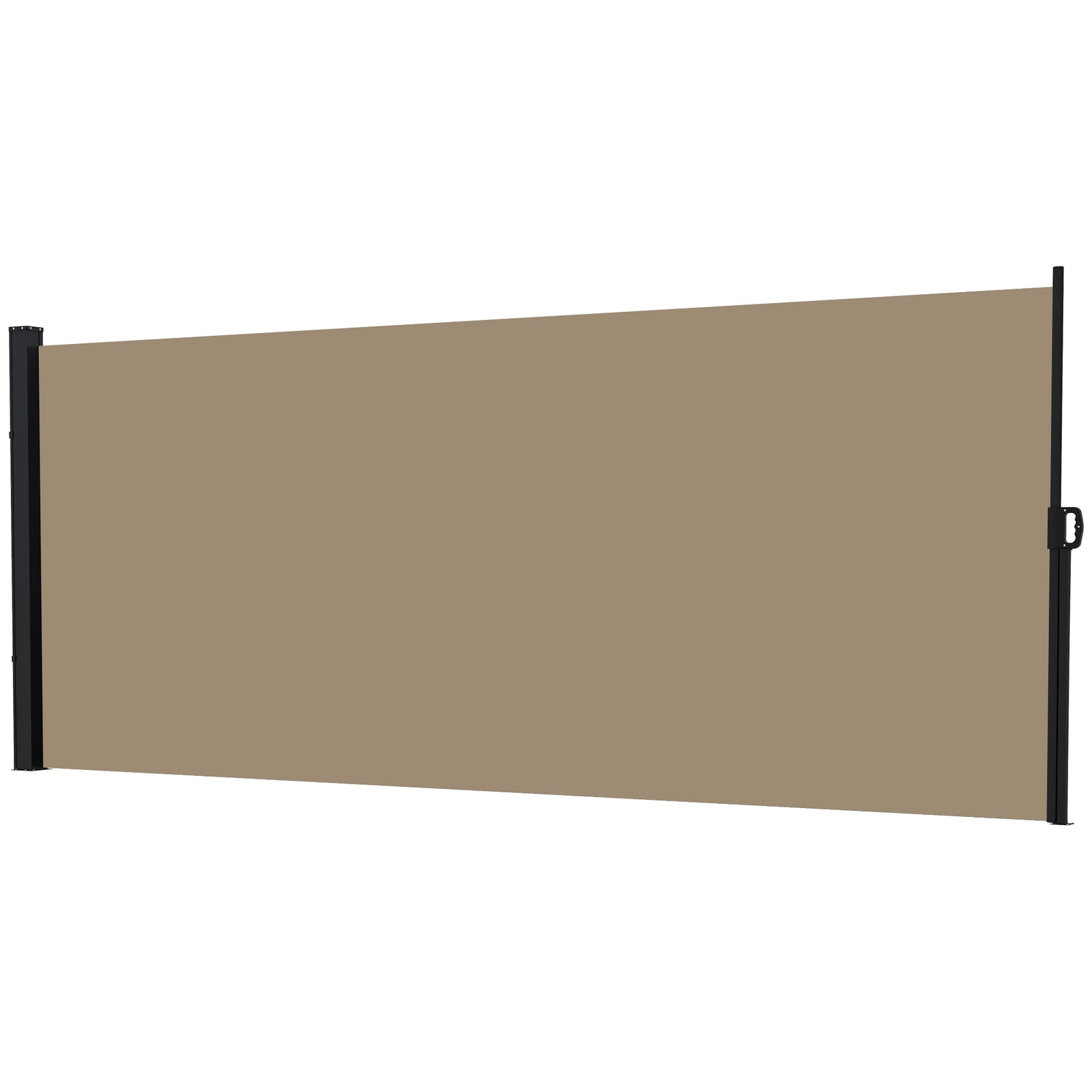 Retractable Side Awning, Garden Divider | Medium | Khaki